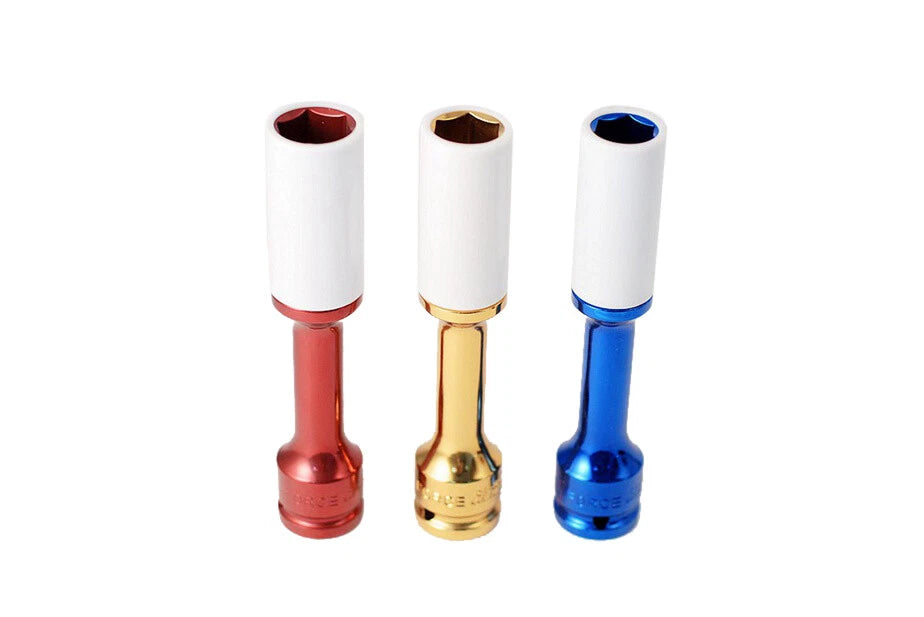 Force Taiwan 1/2" Dr Cr-mo 150mml Deep Wheel Nut Socket Sleeve