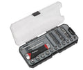 Sealey Premier 38pc Fine Tooth Ratchet Long Reach Screwdriver Socket &amp; Bit Set