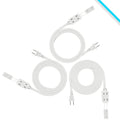 3-Pack 13 Amps 16 Gauge (9/12/15FT) Indoor Extension Cord 3-Outlet 2-Prong Plugs