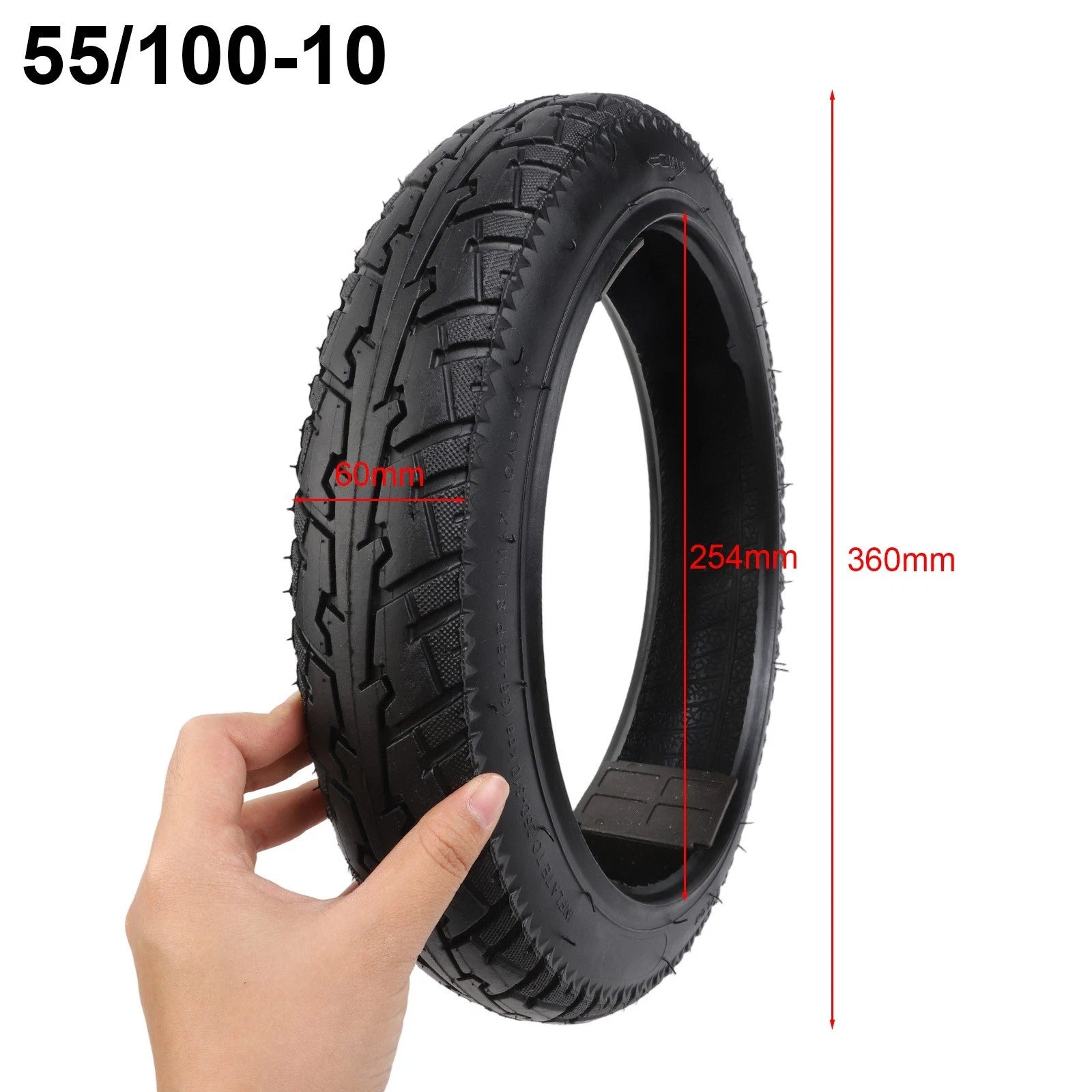 14x2 125 Tubeless Tire For Electric Bike With Excellent Shock