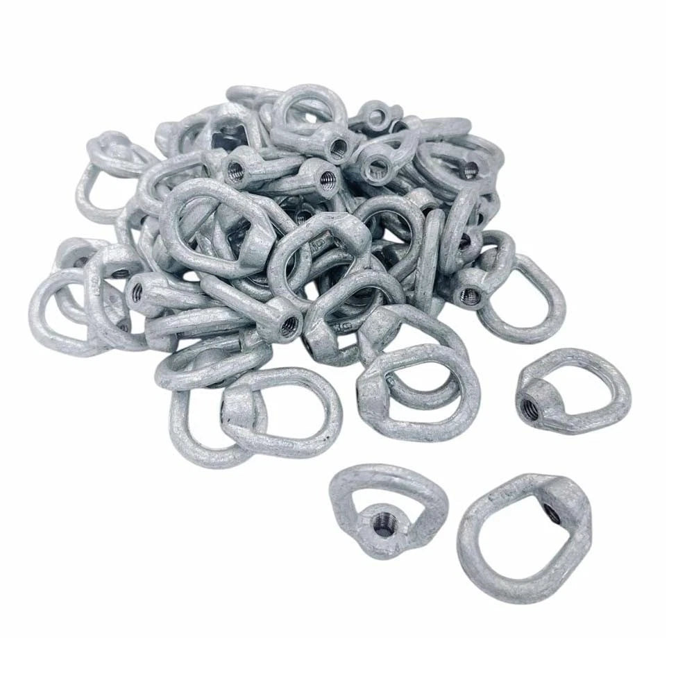5/16" Hot-dipped Galvanized Eye Nut 3/8"-16 Tap,1250 Lb Wll Lifting