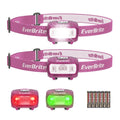 NEW LED Headlamp 2PACK Headlight Torch Work Light Bar Head Band 5 Lighting Modes