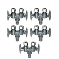5 Pack XFITTING 1/2" X 3/8" X 3/8" Pex A Dual Angle Val