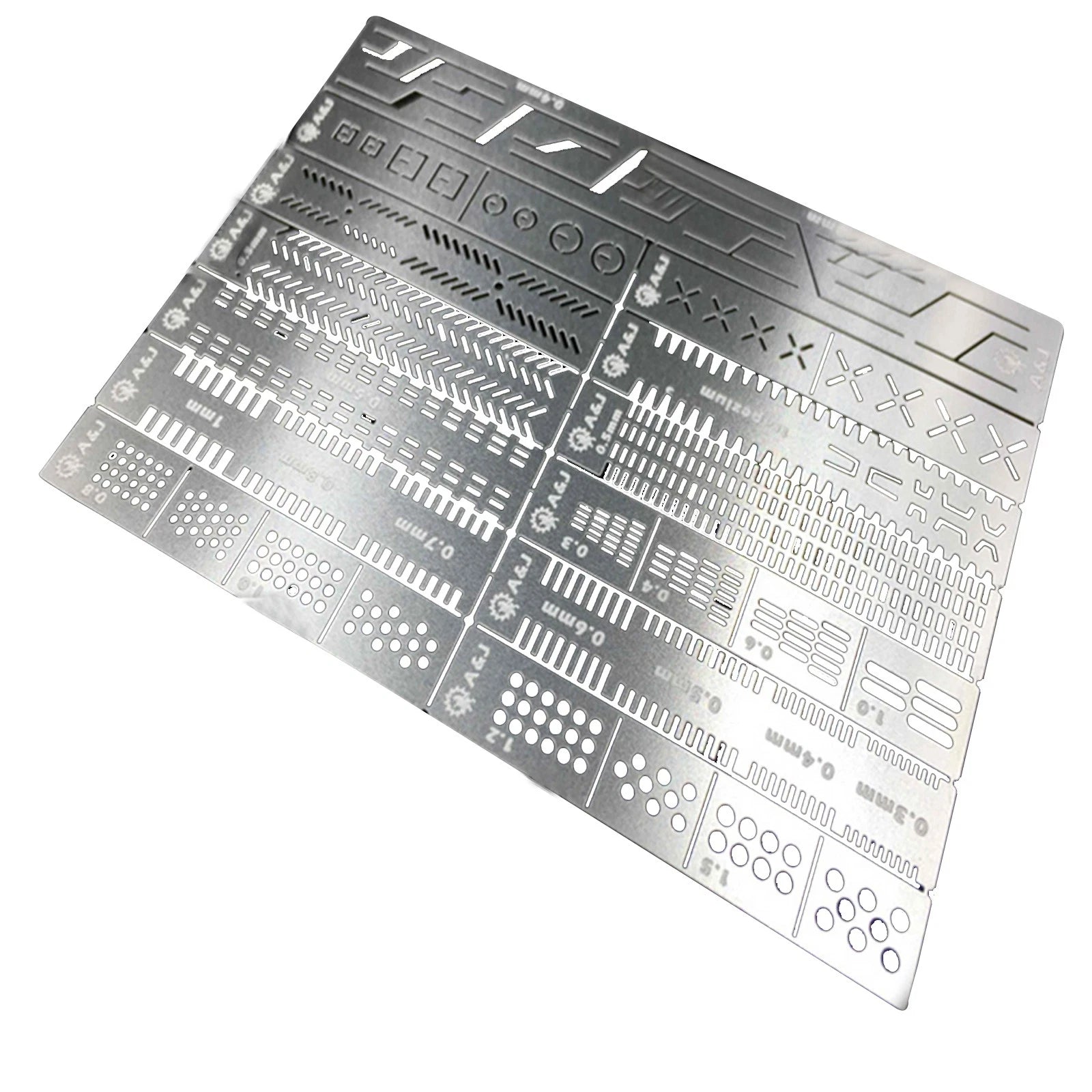 13 In 1 Stainless Auxiliary Stencil Templates For 1/100 1/144 Mg