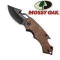 Mossy Oak Mini Folding Pocket Knife EDC Drop Point Blade Multitool Bottle Opener