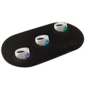 Small Oval Jewelry Black Velvet Padded Pad Display 5 Inch X 9 Inch