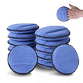 WORKPRO 12PC Car Wax Applicator Pads with Finger Pocket Microfiber