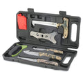 Outdoor Hunting Field Dressing Kit Caping Knife Wood &amp; Bone Saw Gut Hook Skinner