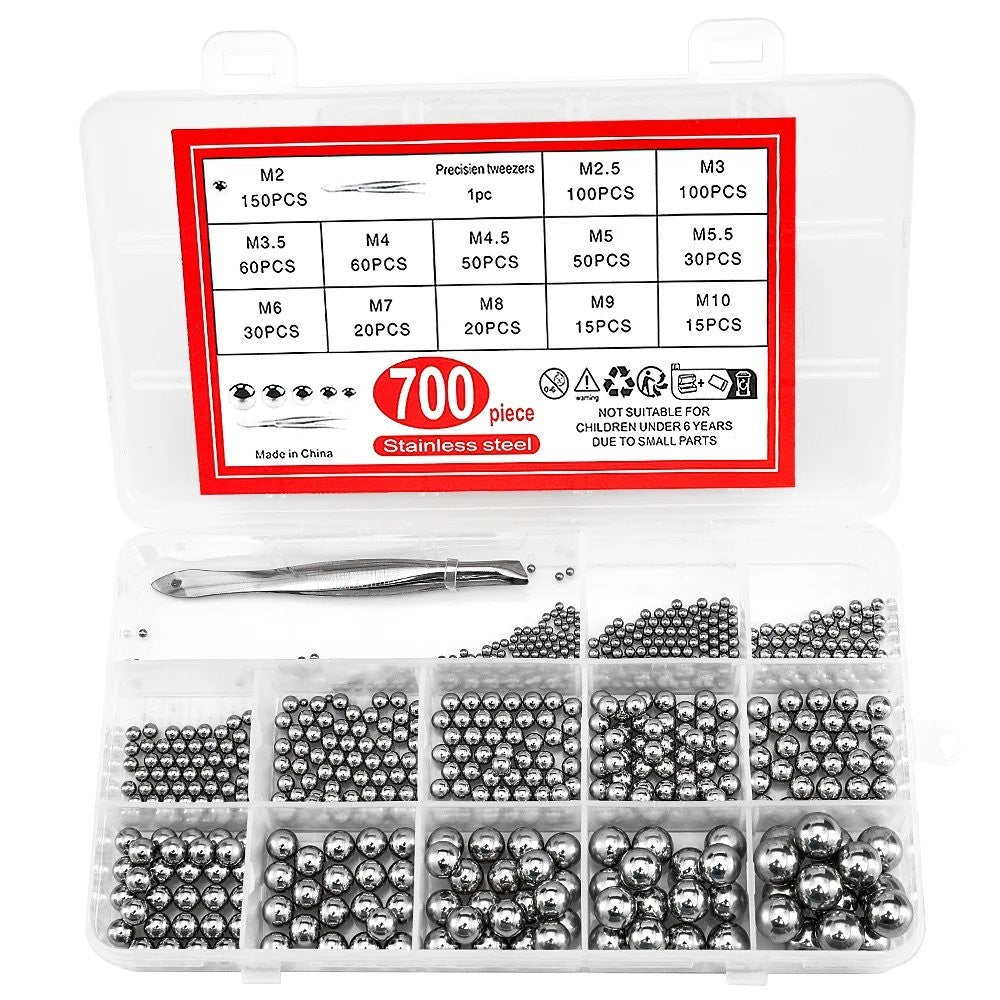 700 Ball Bearings Stainless Steel Balls, 304 2-10MM