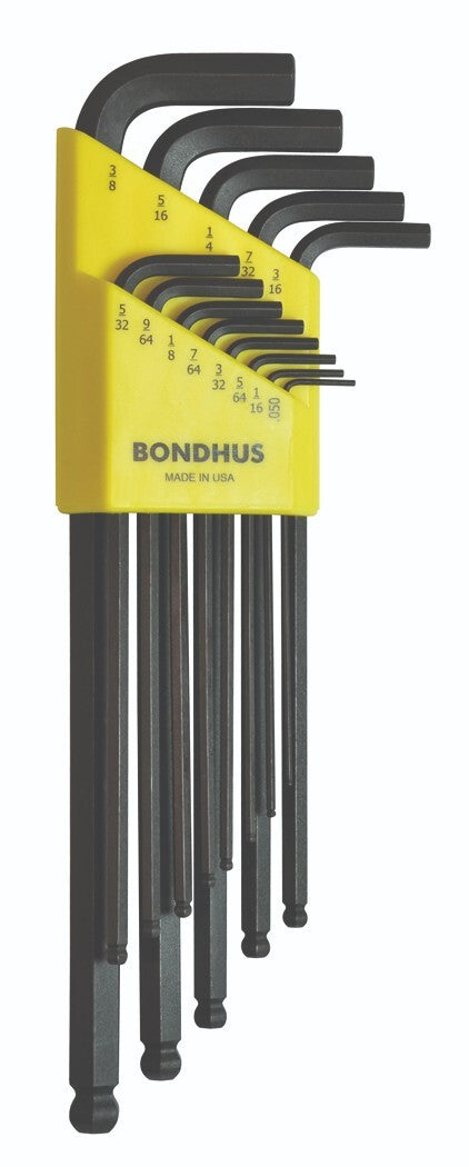 Bondhus 13 pc Ball End SAE Hex L Wrench Set