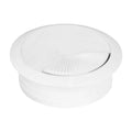 (60mm) 2-3/8" Round White Computer Desk Table Wire Cable Hole Cover