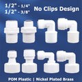 Push Fit Elbow Connector 1/2" for Water Filters