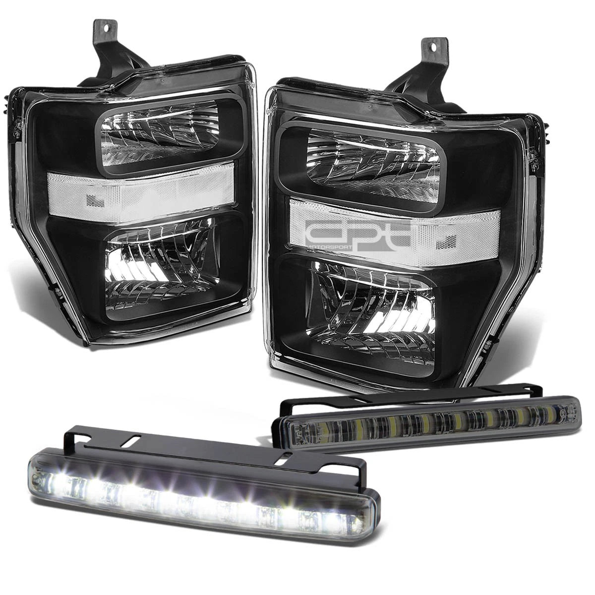Black Clear Signal Head+bumper+sm<wbr/>oke Led Fog | Built Supply Co
