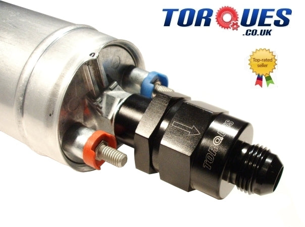 AN-6 (6AN AN6) Outlet Check Valve For Bosch 044 910 Fuel Pump In Black