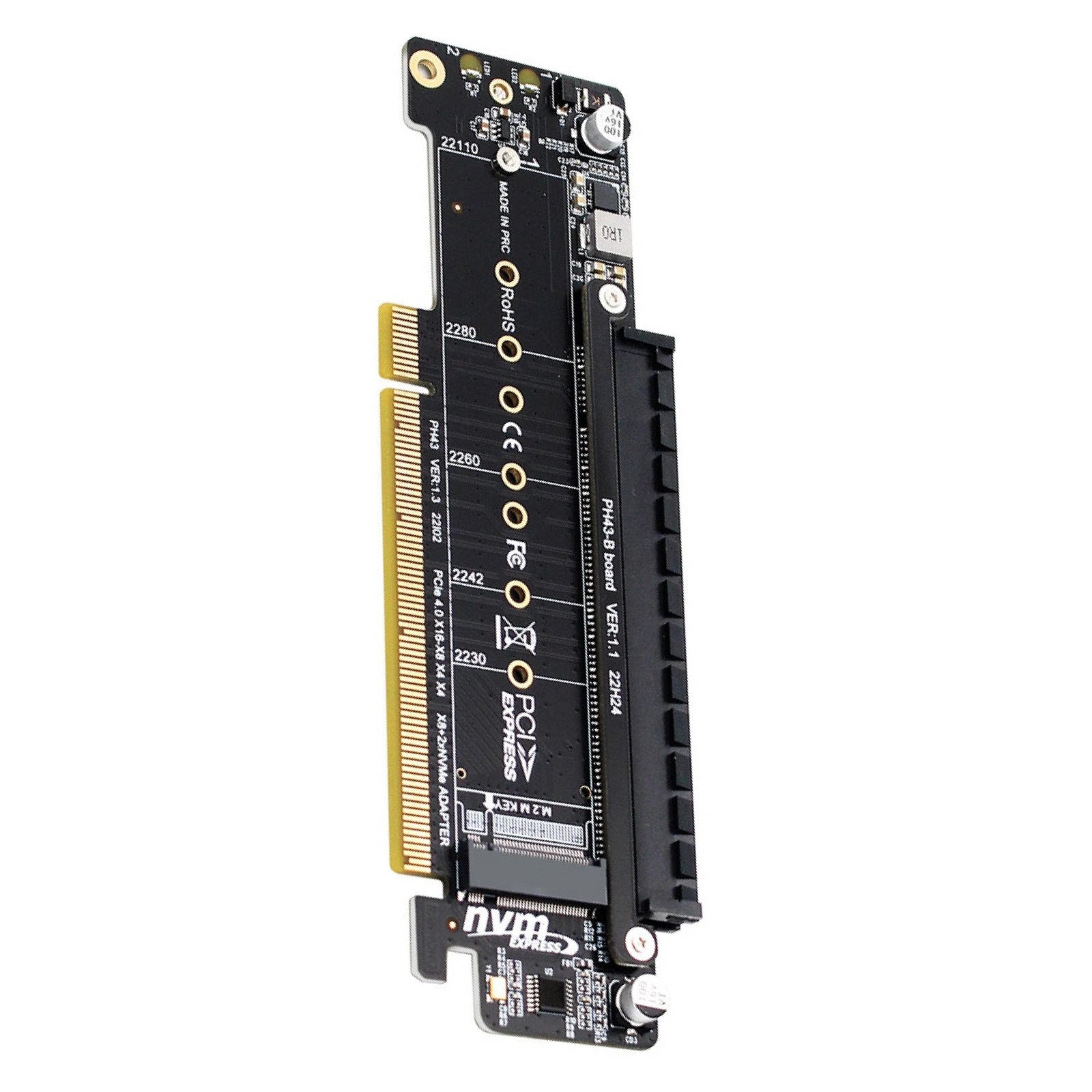 Pcie 4.0 Channel Splitter Expansion Riser Card 8+4+4hyper M.2 Nvme