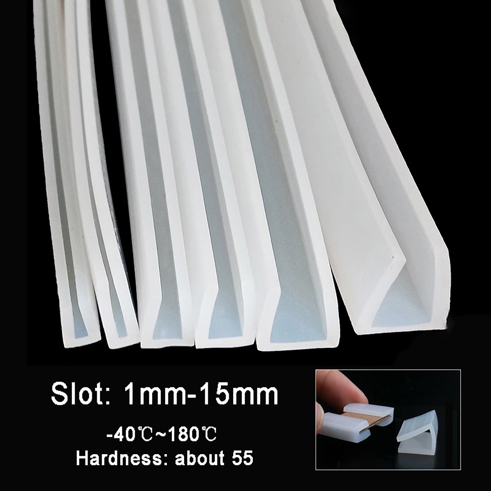 Silicone Rubber U Channel Edging Trim