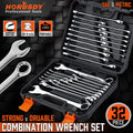 32PC Combination Wrench Spanner Set Sae Metric 1/4-1" &7-22MM 12 Point