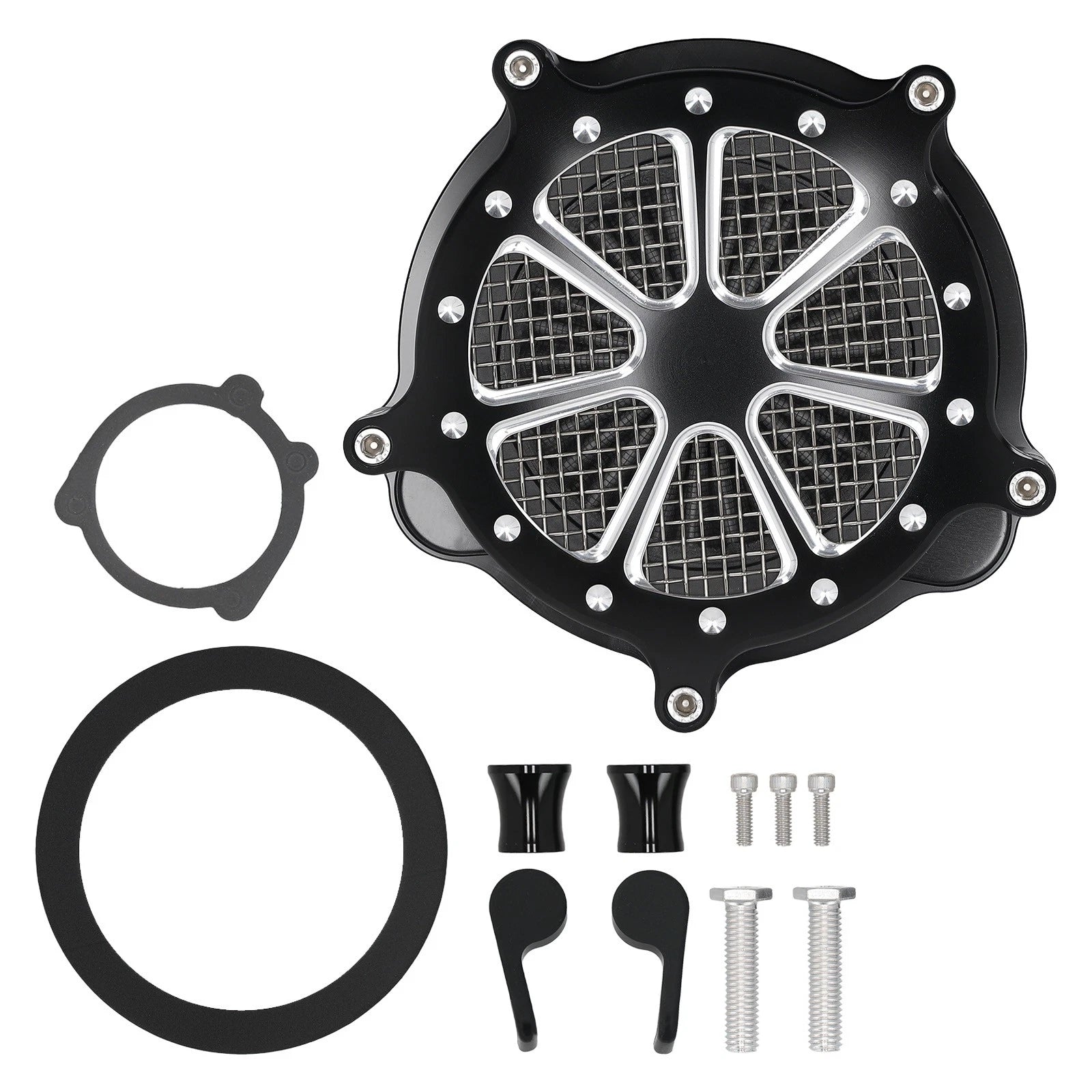 Black Air Filter Assembly For Harley Davidson Sportster Xl 2004-2022