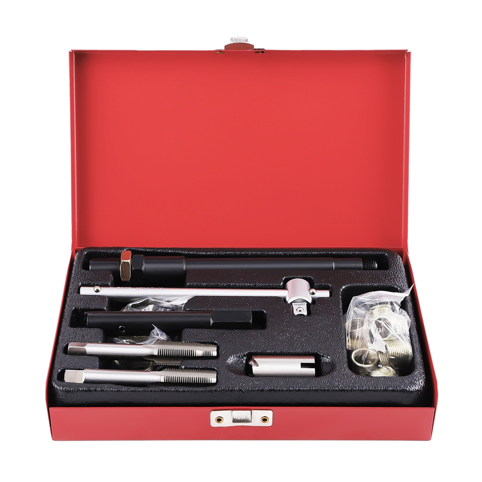 26pc Spark Plug Thread Repair Kit Rethreading Tool Set for