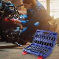 WORKPRO 19PC 3/8 Dr Extra Long Hex Bit Socket Set Long Allen Torx Bit Socket Set