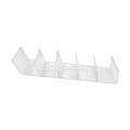 Lucite Clear Acrylic 5 Way Clutch Bag Display Fixture 16-1/2 X 4 X