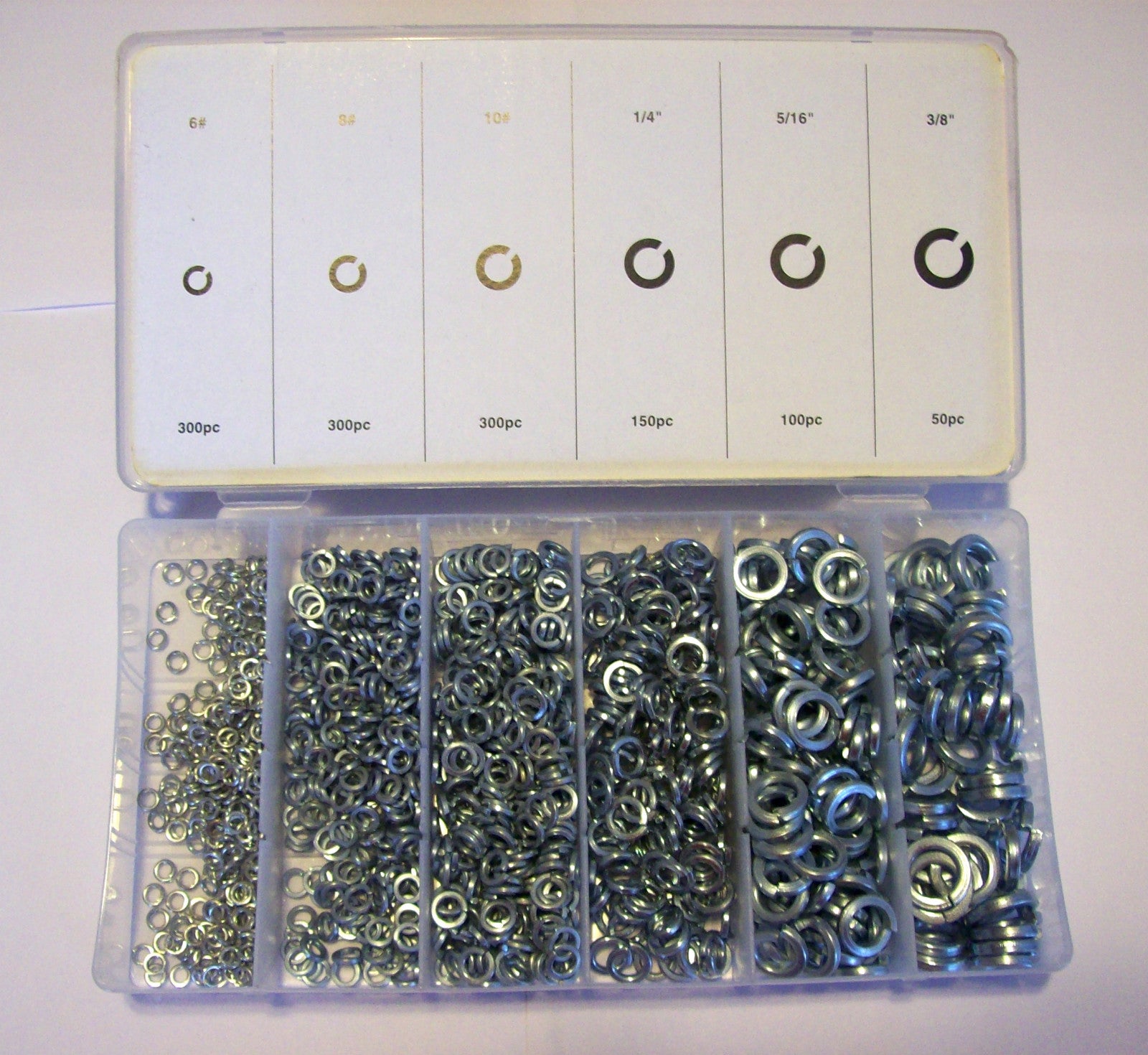 Lock Washer Assortment 1200 Pieces