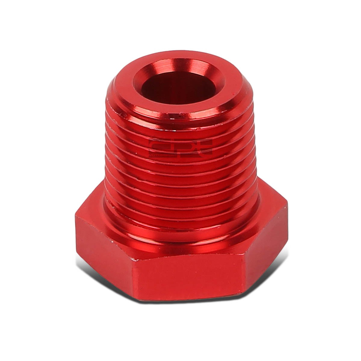 Red Aluminum Oil/Fuel 3/8" Male To 1/8" Female NPT Pipe Bushing