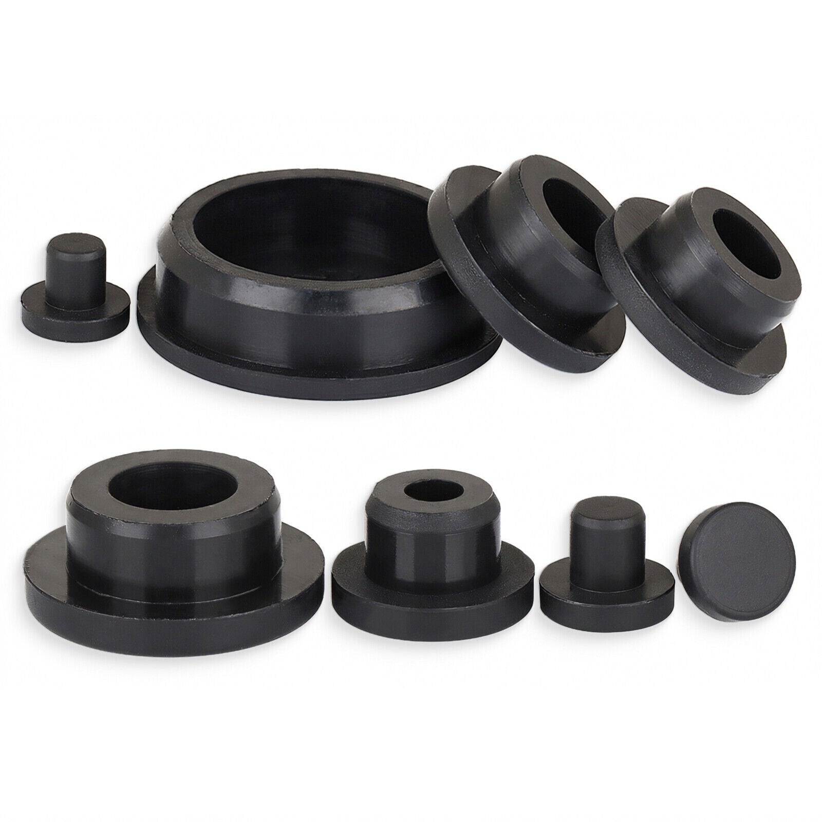 Black Silicone Rubber Round Hole Plugs