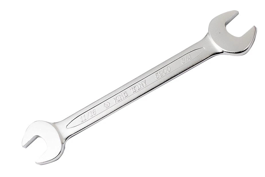 King Tony Cr-v Double Open Spanner Wrench Imperial Sae Option:1/4" To