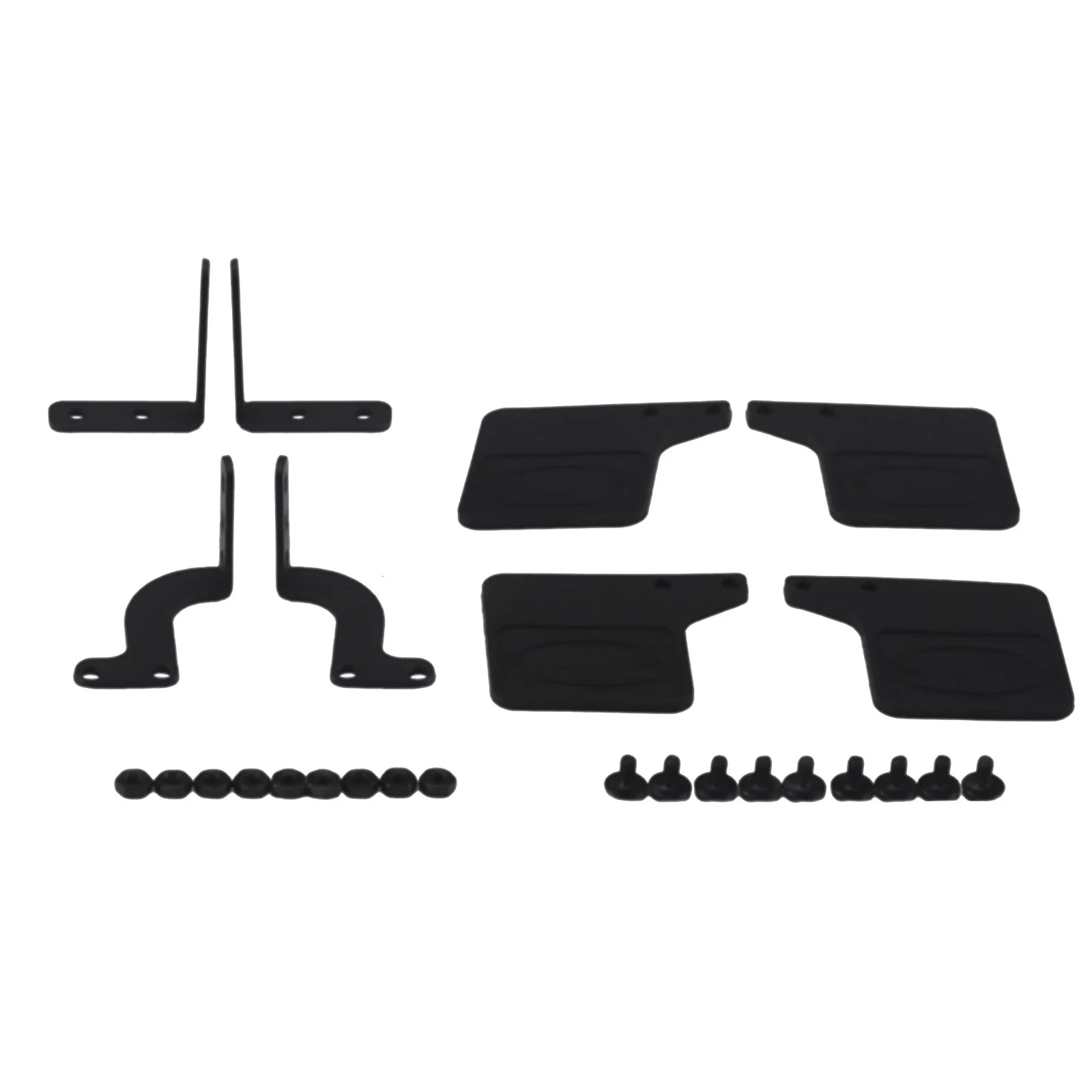 Rubber Mudguard+metal Fixing Bracket Set For Traxxas 1/18 Trx-4m