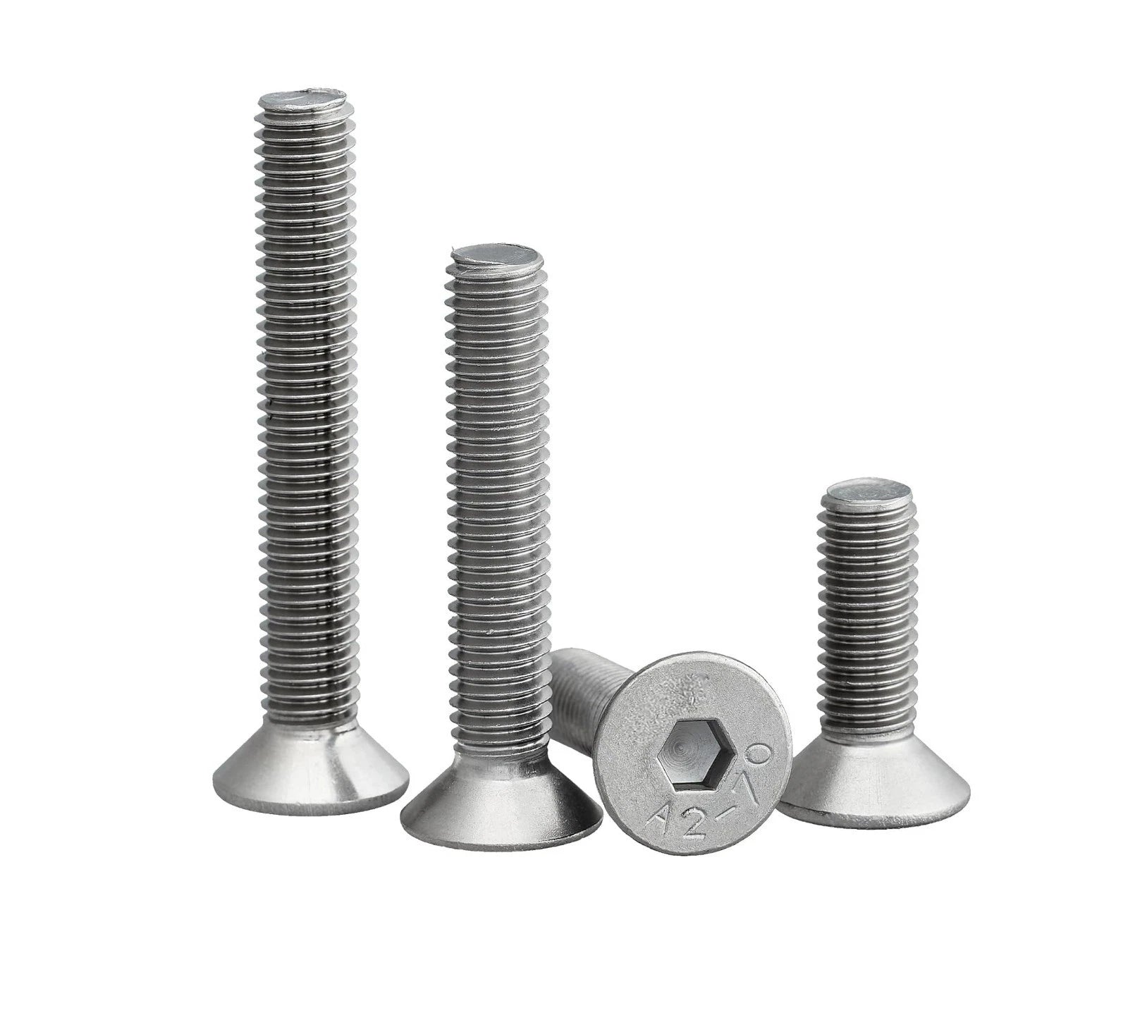 A2-70 Stainless Steel Hexagon Hex Countersunk Screw Flat Head