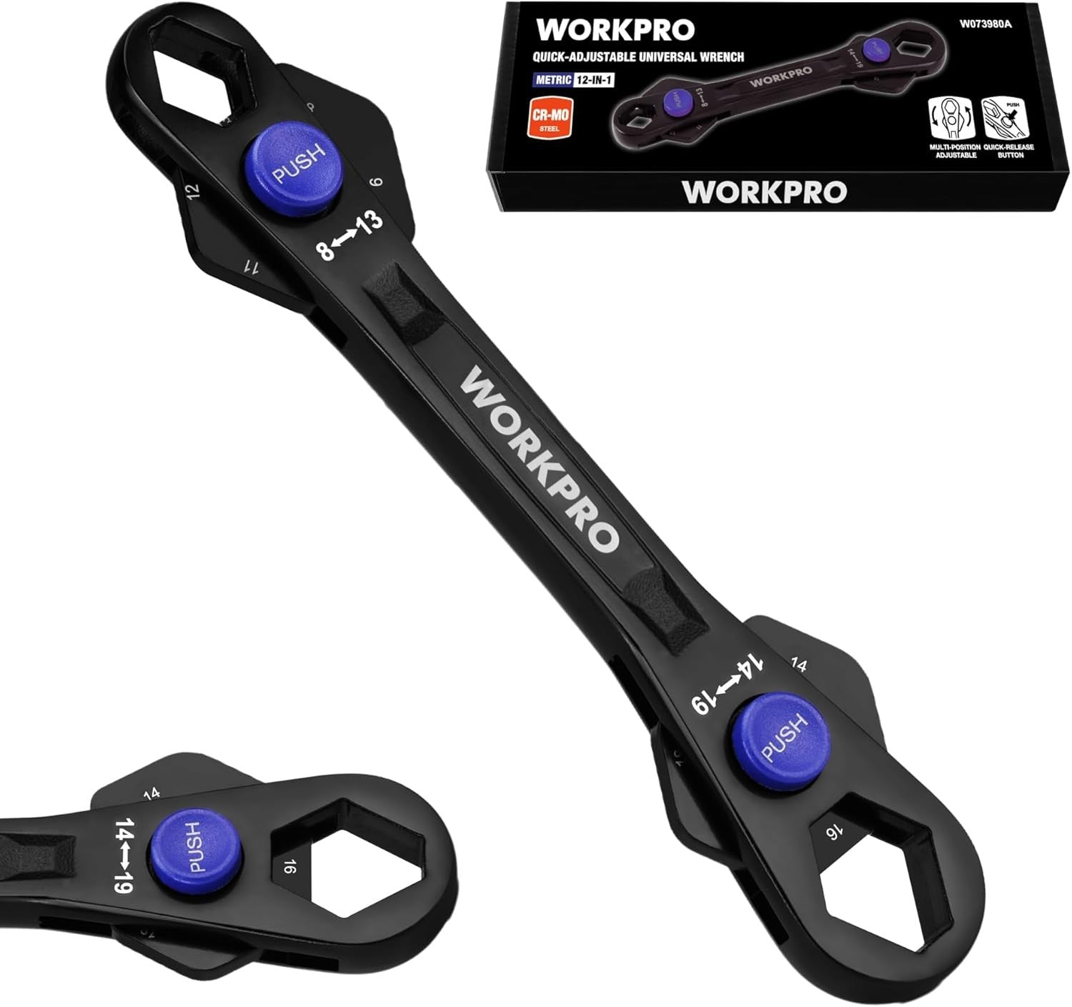 WORKPRO 7 Inch Nail Puller End Cutting Pliers Chrome Vanadium Steel by WORKPRO