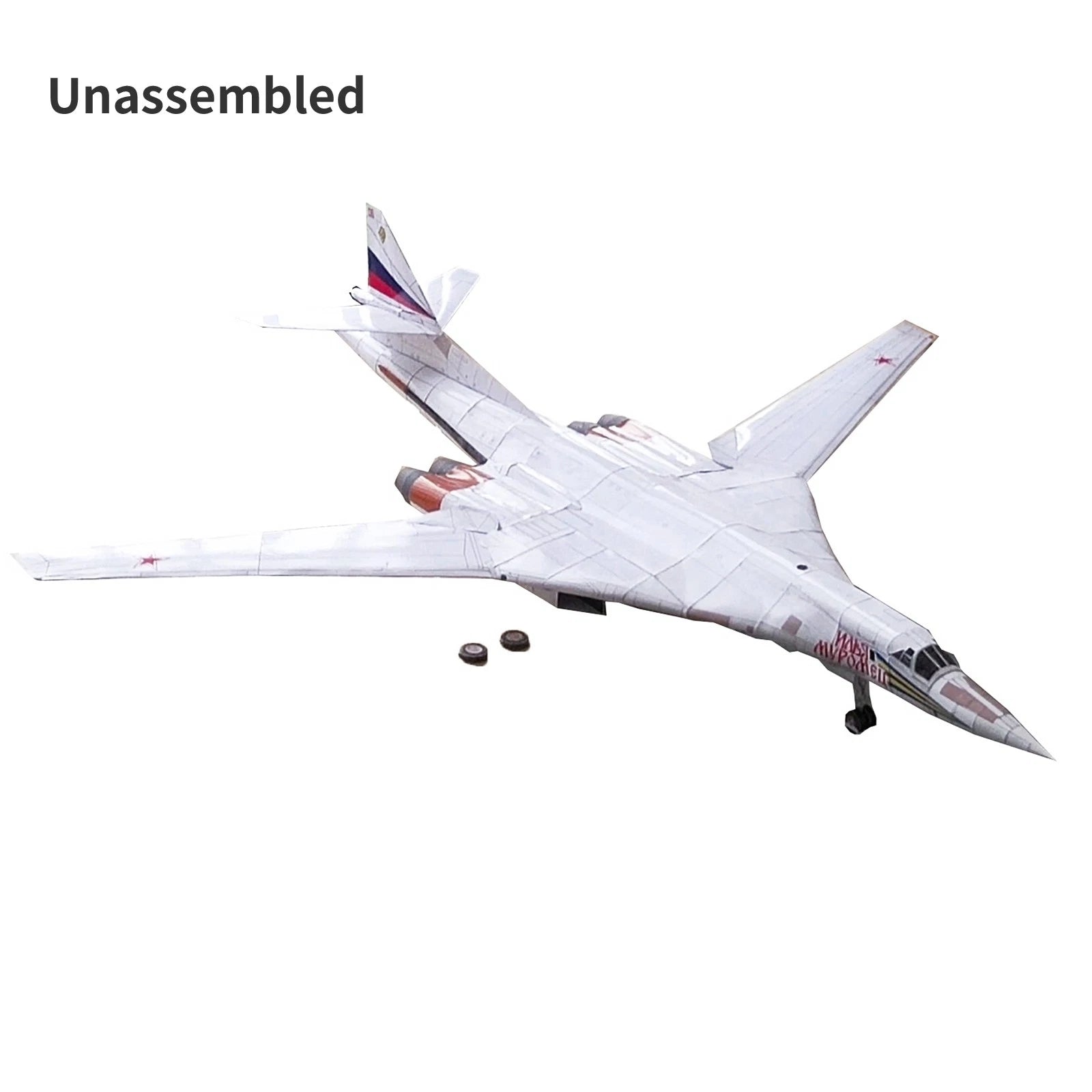1/72 Military Airplane Tupolev Tu-160 Black Jack Bomber Plane Paper