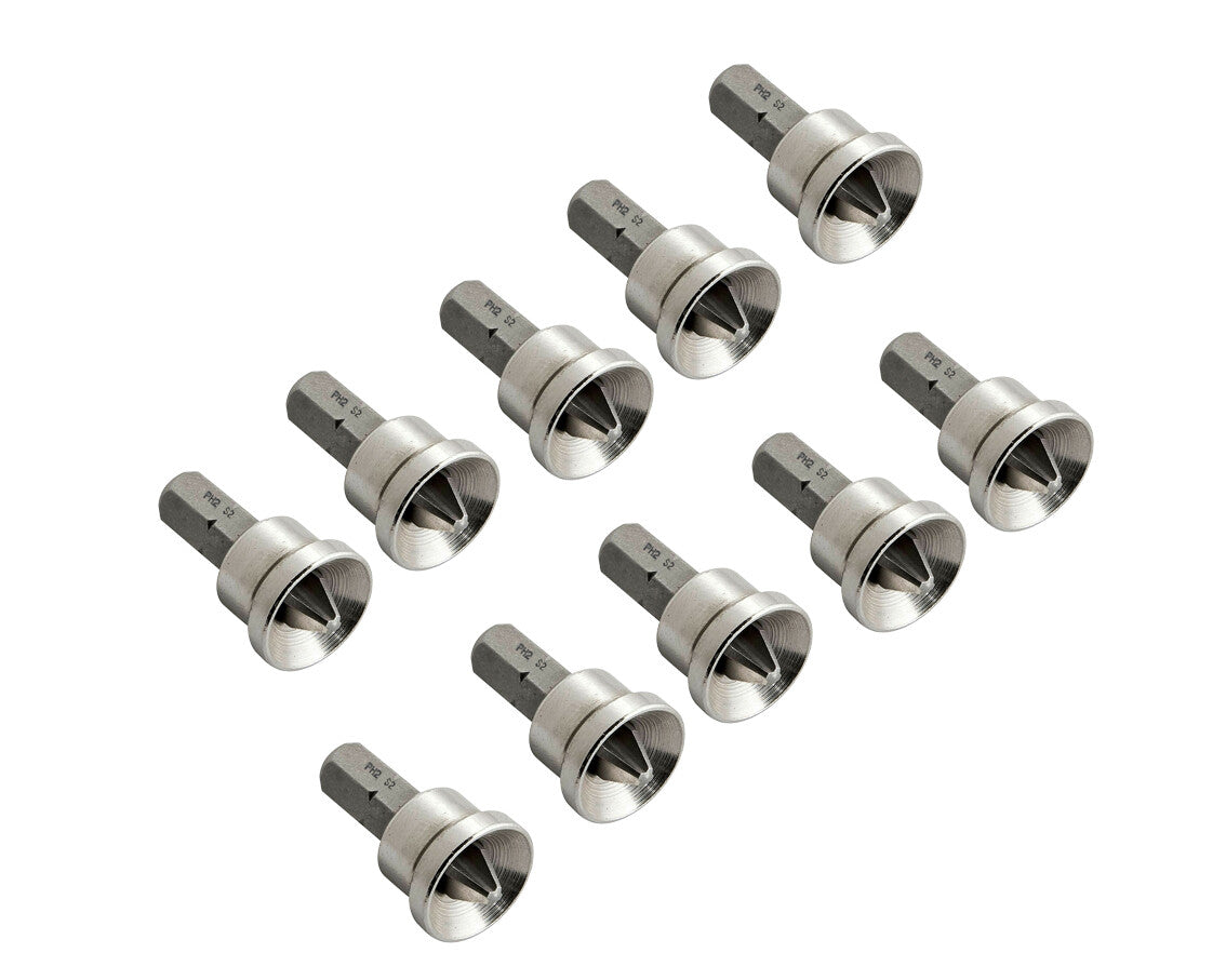 10pc 25mm S2 Steel Drywall Plasterboard Countersink Screw Dimpler by Unbranded