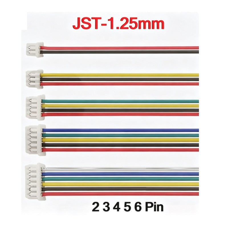Micro JST-1.25mm Female Connector Wires