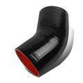 3.5" 200PSI 45-degree Elbow Coupler 3-ply Black Silicone Hose