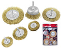 Dekton 6pc Brass Wire Brush Set