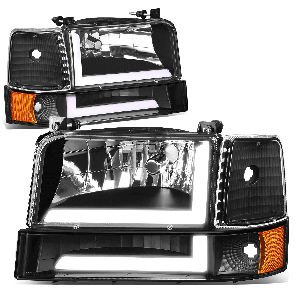 Fit 92-96 Ford F150 F250 F350 Headlight+bump<wbr/>er | Built Supply Co