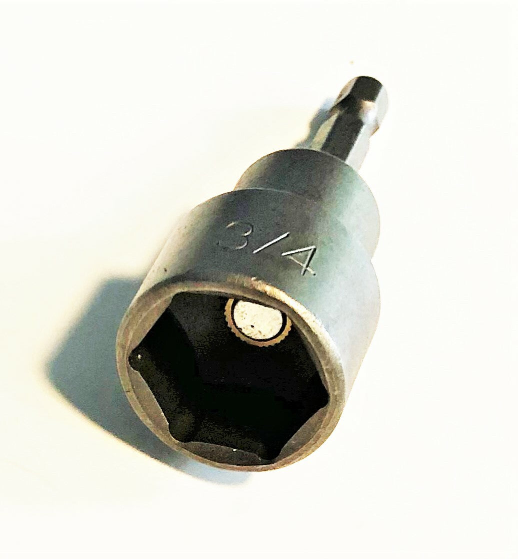 RV Trailer Leveling Jack Magnetic Nut Setter Impact Driver Socket Bit - 19MM