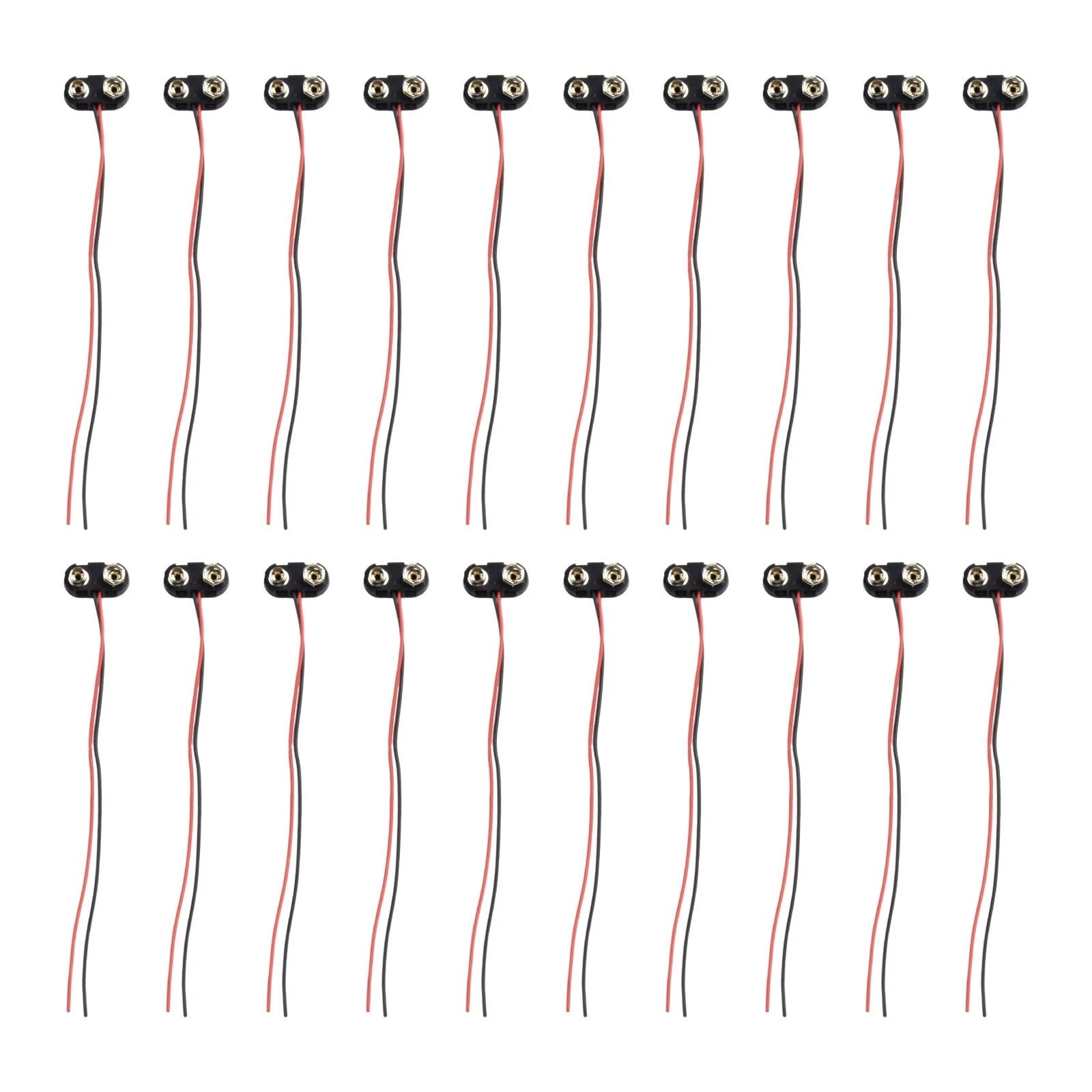 15 Cm Button 9V Clip Connector T Type High Quality