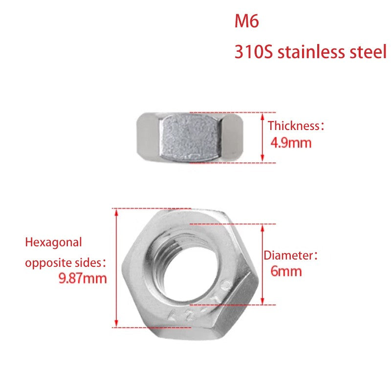 Hex Nuts Coarse Thread DIN934 M4-M30