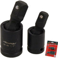 Neilsen 2pc Universal Joint Impact Socket Wobble Extens