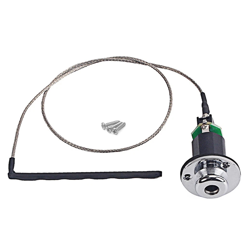 70mm Guitar Piezo Pickup Under Saddle Output End Pin Jack For