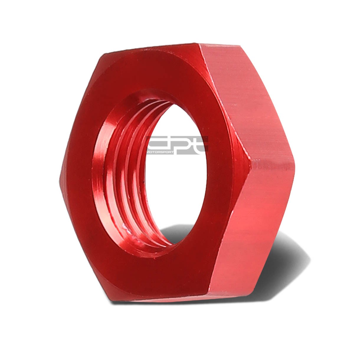 8AN AN-8 Bulkhead Red Aluminum Anodized Nut Sealing Locking Fitting by Unbranded