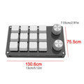 Usb Knob Design Mini 12-key Mechanical Keyboard Programmable Keys