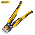 deli Crimper Cable Cutter Wire Stripper Tool Adjustable Crimping Plier 0.2-6.0mm