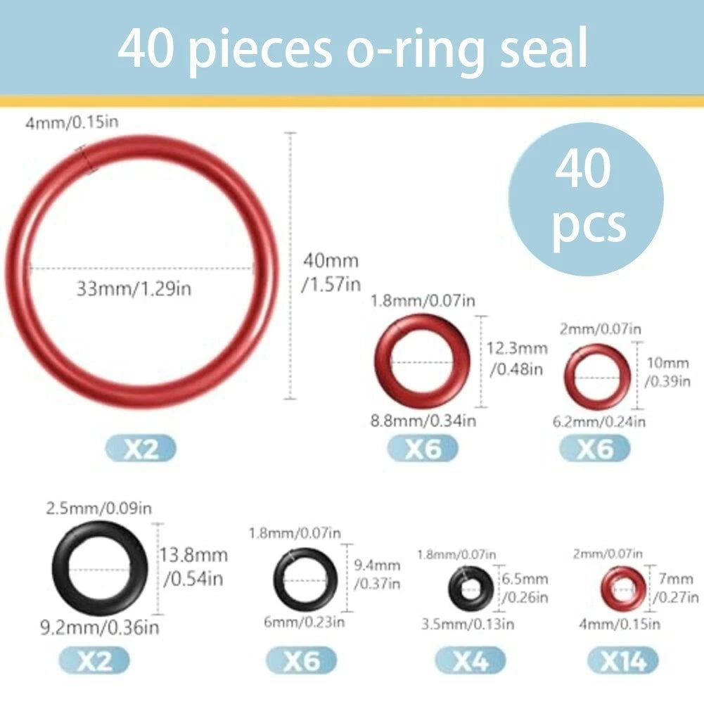Coffee Machine Silicone Seal Rings Replacement Kit For Optimal
