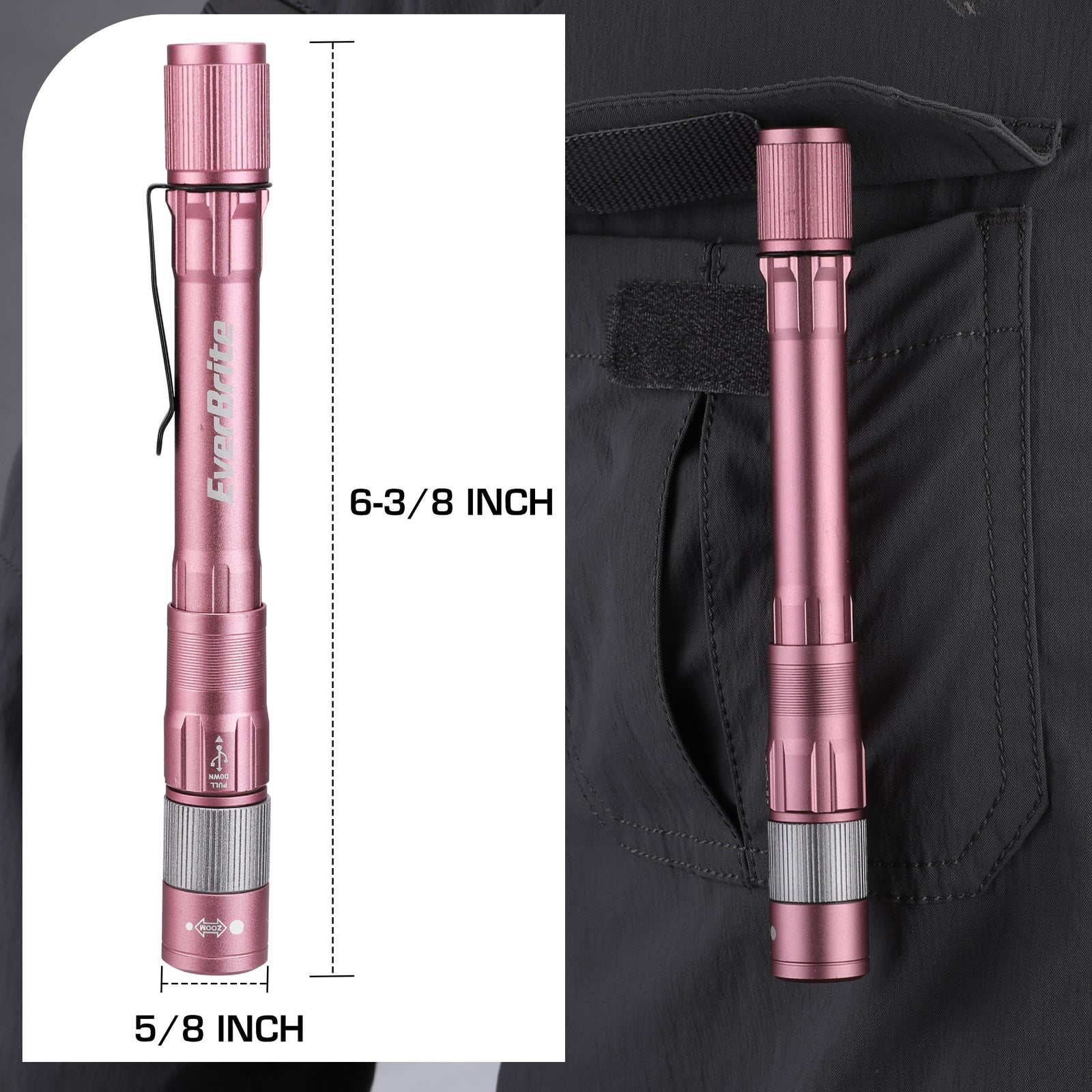 EverBrite Pen Light Pink 300 Lumens by EverBrite