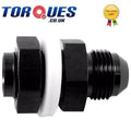 An -16 (16an) Fuel Cell / Tank Adapter Bulkhead Fitting in Black