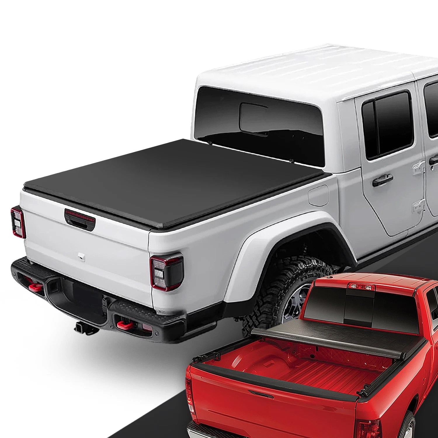 Fit 20-23 Jeep Gladiator Jt Pickup Soft Top Roll Up | Built Supply Co